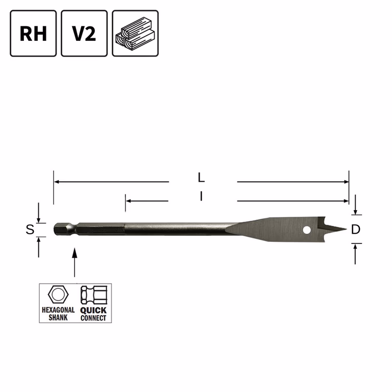 Speedboor, D=13mm L=150mm