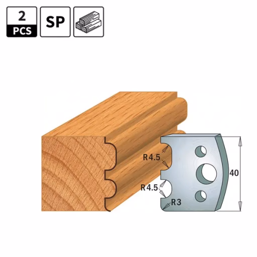 Profielmessen voor profielfreeskop I=40mm profiel 7