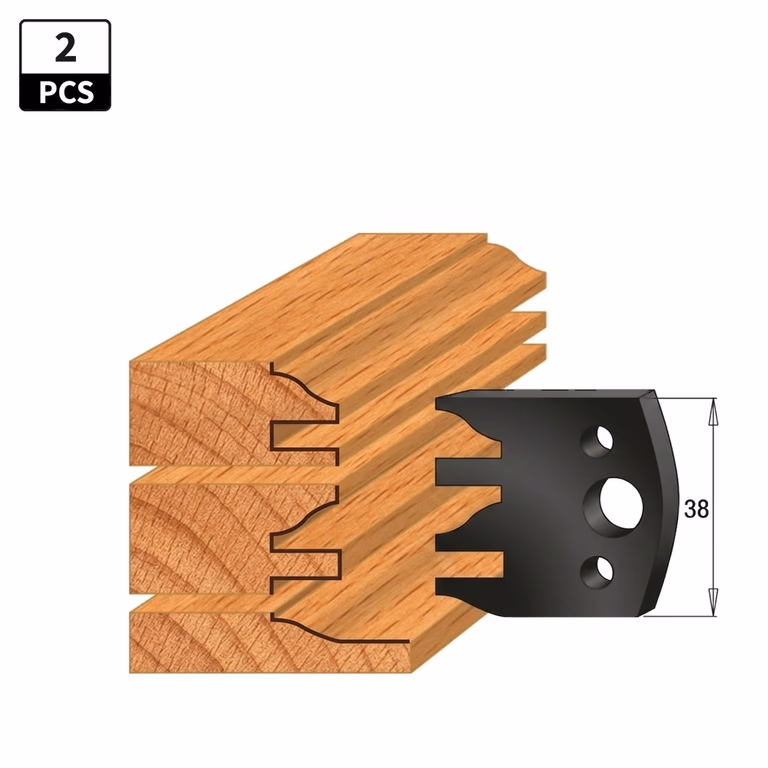 Begrenzer voor profielfreeskop I=38mm profiel 124