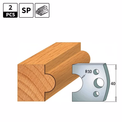 Profielmessen voor profielfreeskop I=40mm profiel 15