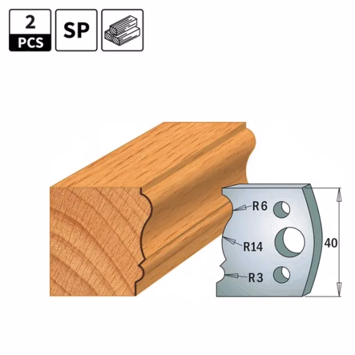 Profielmessen voor profielfreeskop I=40mm profiel 106