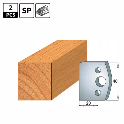 Profielmessen voor profielfreeskop I=40mm profiel 0
