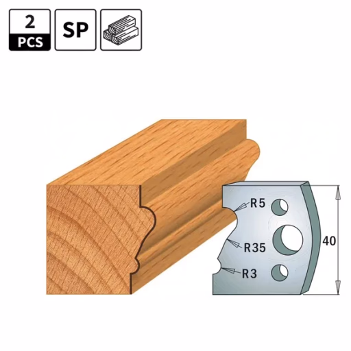 Profielmessen voor profielfreeskop I=40mm profiel 81