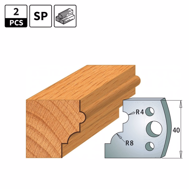 Profielmessen voor profielfreeskop I=40mm profiel 24