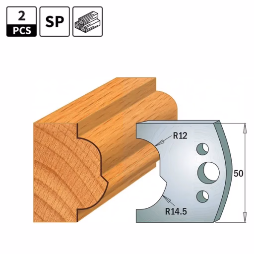 Profielmessen voor profielfreeskop I=50mm profiel 519