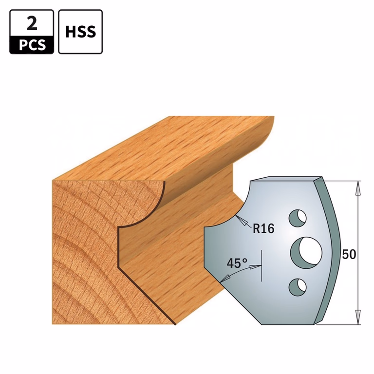 Profielmessen HSS 18% voor profielfreeskop · 690.569H