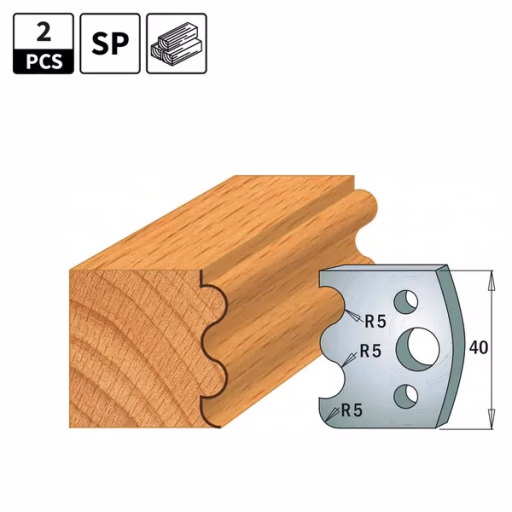Profielmessen voor profielfreeskop I=40mm profiel 6