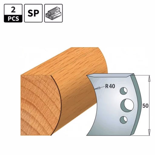Profielmessen voor profielfreeskop I=50mm profiel 555