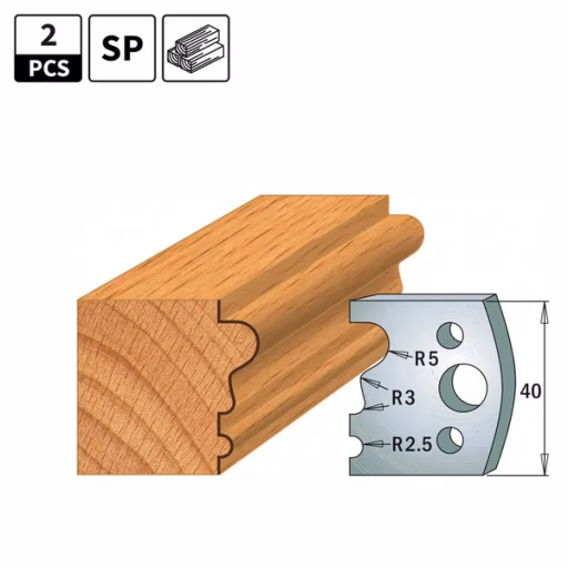 Profielmessen voor profielfreeskop I=40mm profiel 33