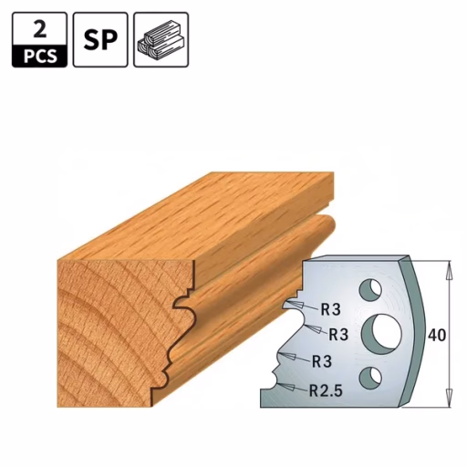Profielmessen voor profielfreeskop I=40mm profiel 122