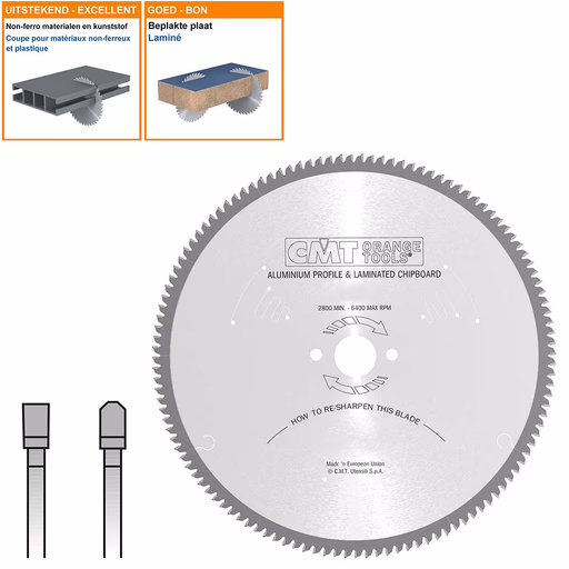 Cirkelzaag voor non-ferro metalen en harde materialen D=500mm K=4,3mm P=3,5mm Z120 · 297.120.20P