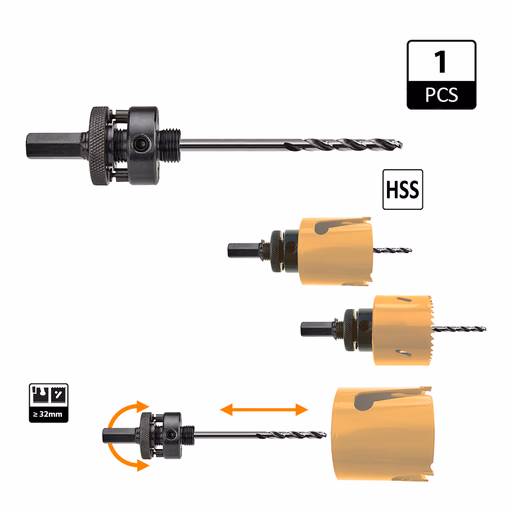 Klokboorhouder voor diameters ≥ 32mm