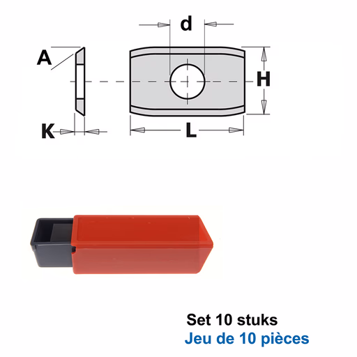 HWM messen F1730 goed voor algemeen gebruik (per 10 st.) L=20mm K=1,5mm