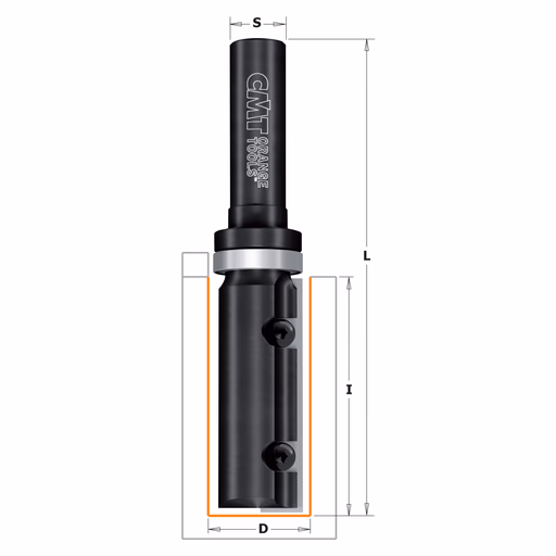 Rechte frees met wisselbare messen, HWM D=28,6mm L=100mm