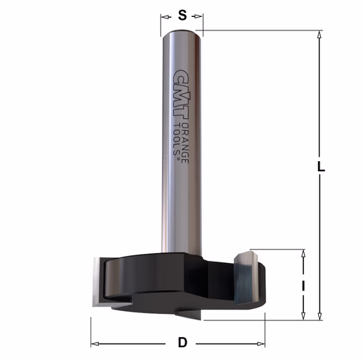Vlakfrees met vaste HW plaketten D=34,9mm S=8mm L=57mm I=9,5mm