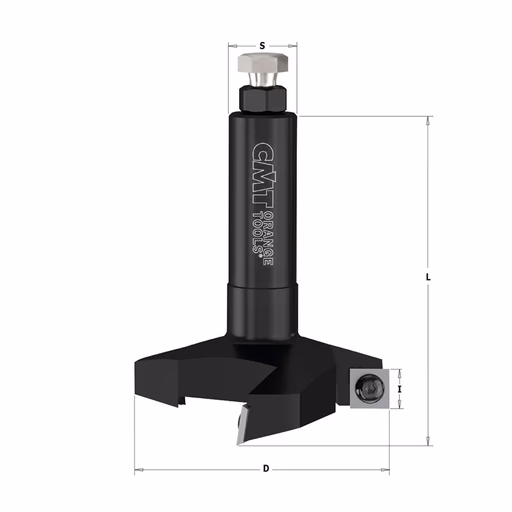 Vlakfrees met WPL messen D=80mm S=20mm L=90mm L1=60mm