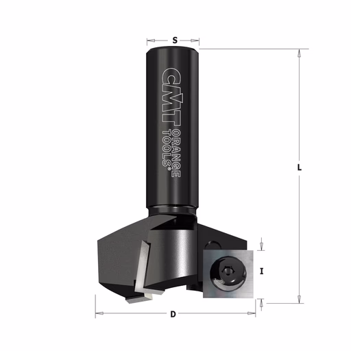 Vlakfrees met WPL messen D=38,1mm L=60mm