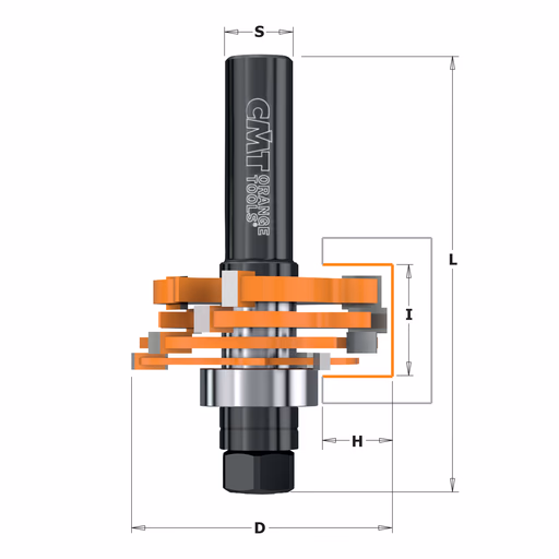 Verstelbare groeffrezen set van 3,2mm tot 18mm, HW D=47,6mm S=1/2"