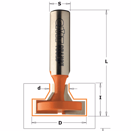 Frees voor sleutelgaten, HW D=30mm L=60,3mm I=17,5mm d=9,5mm