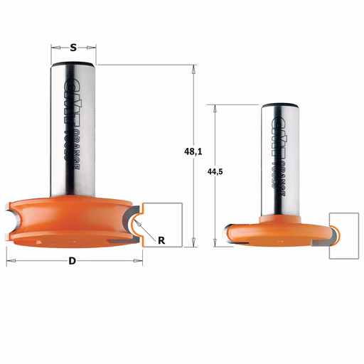 Hol & bol frezenset, HW L=48mm
