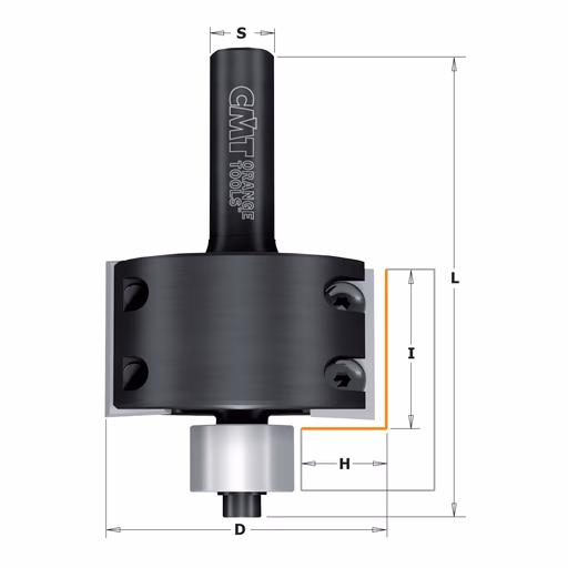 Rabatfrees, HWM D=50,8mm S=12mm L=86mm H=15,8mm