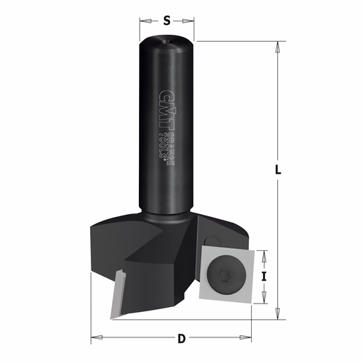 Vlakfrees met WPL messen D=38mm S=12mm L=60mm L1=35mm