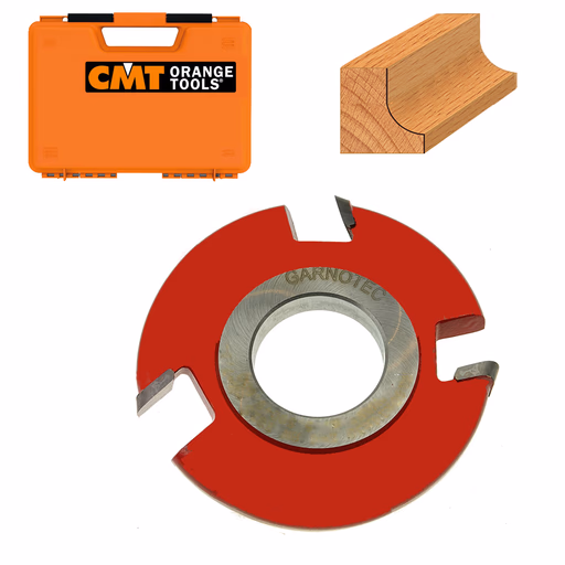 Bolle HW-afrondfrees met gesoldeerde snijplaten D=180mm Hd=55mm R=35mm Z3