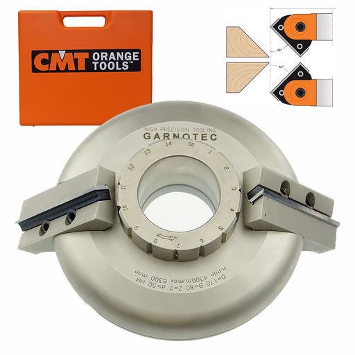 Traploos verstelbare schaafkop D=170mm B=50mm Hd=50mm · 02104.178.45.50