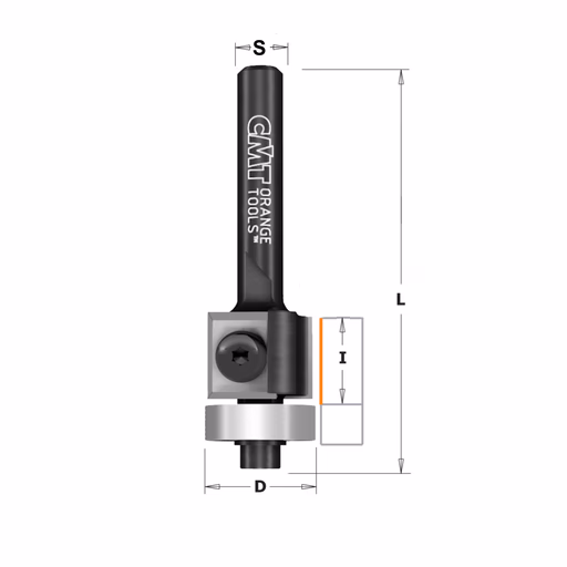 Rechte kantenfrees , HWM D=19mm S=6mm L=57mm I=12mm