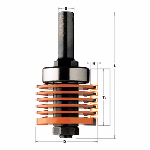 Trapezium verlijmfrees, HW D=36mm L=97mm I=36mm