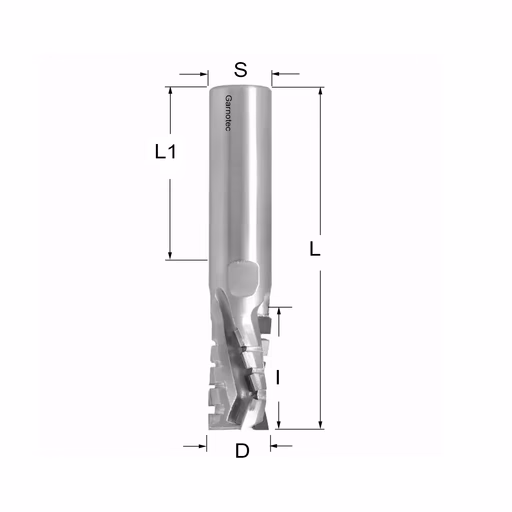 Diamantfrees negatieve PCD Z3+1 Turbo D=16mm L=86mm I=25mm (13+1 PCD) · 143.462.61