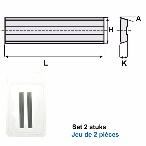 HWM wisselmessen VERSOFIX" (per 2 st.)" L=30mm K=1,5mm H=10mm