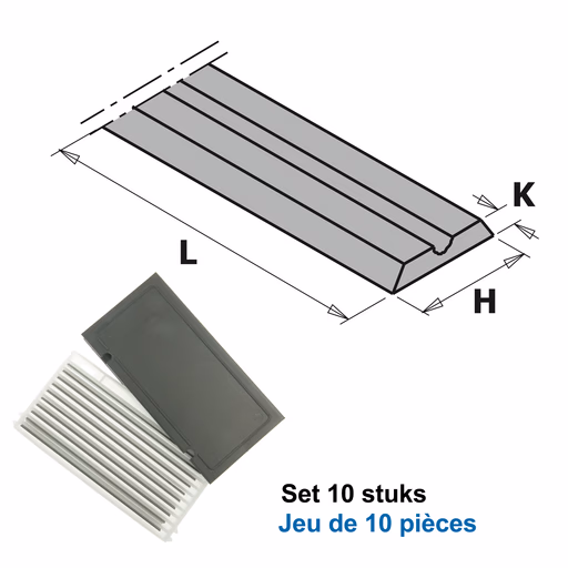Standaard wpl reserve mes HV10 (10 stuks) L=60mm