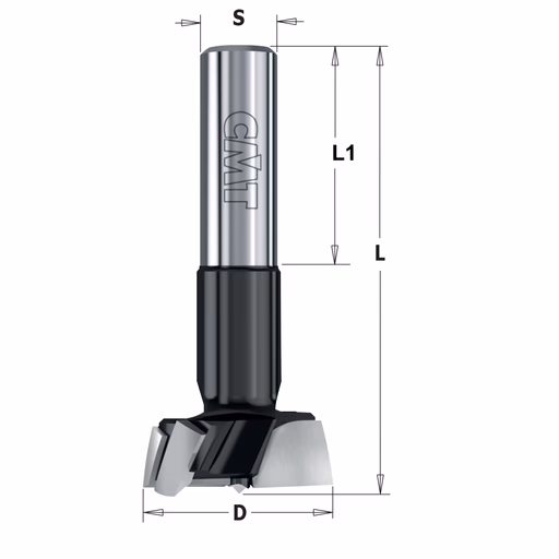 Cilinderkopboor D=26, rechts S=10mm L=57,5mm L1=26mm · 317.260.41