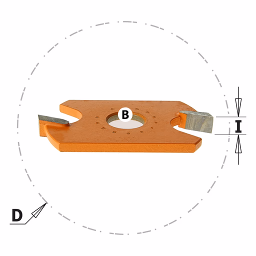 Schijffrees, HW D=38,1mm B=8mm I=4mm