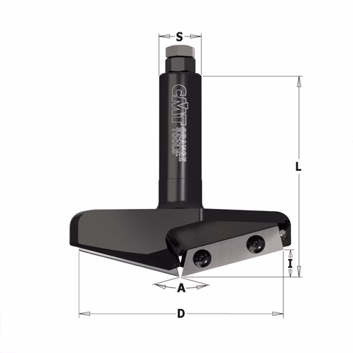 V-groeffrees met WPL messen D=96,5mm L=95mm I=12,4mm A=150°