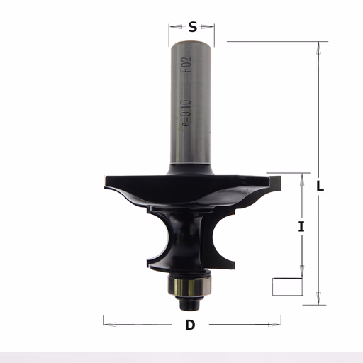 Tafelkant- en handvatfrees, HW D=50,8mm L=72mm I=25,4mm
