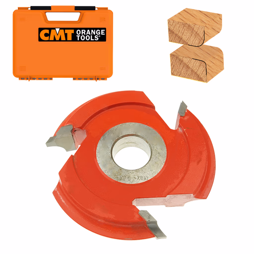 Dubbele holle radiusfrees met gebraseerde plaketten in HW D=140mm B=30mm Hd=45mm R=3mm