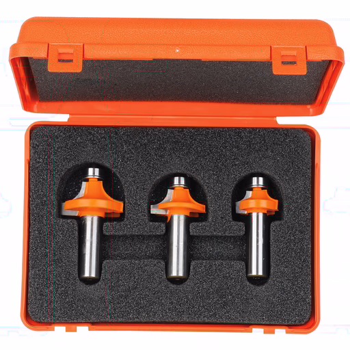 3-delige holle radiusfreesset zonder opstaande kant, HW S=1/4" Z2