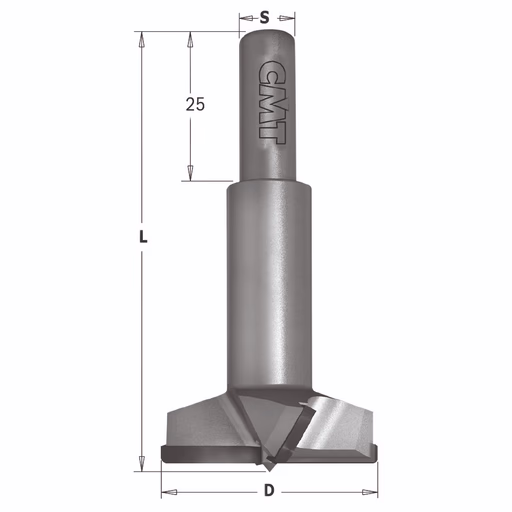Cilinderkopboor met cilindrische schacht D=16mm · 369.160.62