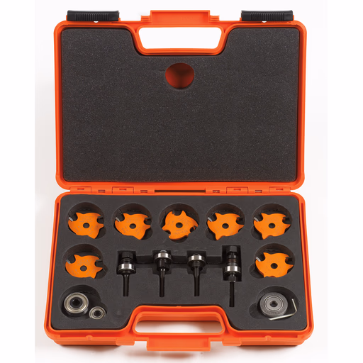 4-delige schijffrezenset voor laterale sleuven, HW D=47,6mm S=8mm