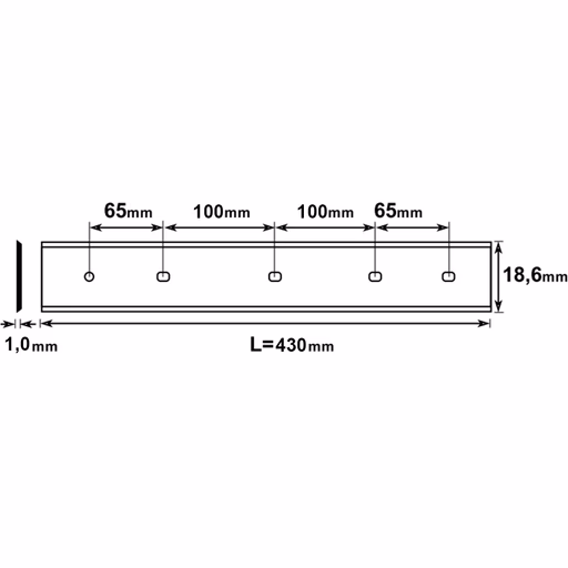 Brück schaafmes HPS 430x18,6x1,0