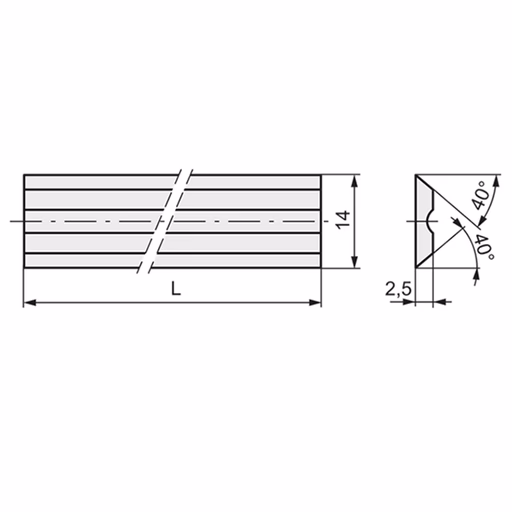 Terminus schaafmes HPS 930x14,1x2,5