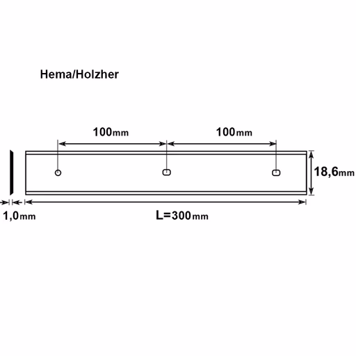 Brück schaafmes HPS 300x18,6x1,0