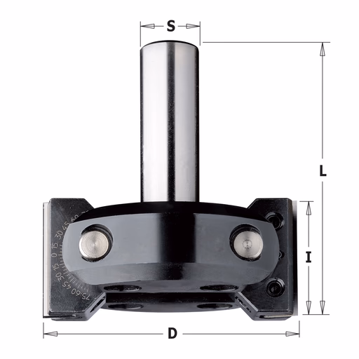 CNC verstelbare afschuinfrees D=85mm S=20mm