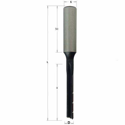 Langgatboor, links D=9mm S=16mm L=120mm I=65mm
