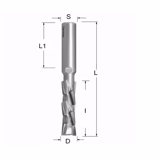 Diamantfrees PCD Z2+2 Nesting PRO D=12mm S=12mm L=94mm I=43mm