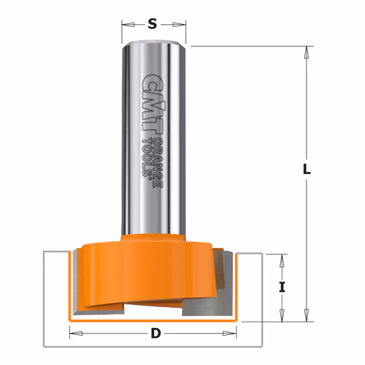 Sponning- en kantenfrees met schuine snijkoppen, HW D=12,7mm S=8mm L=54mm I=19mm