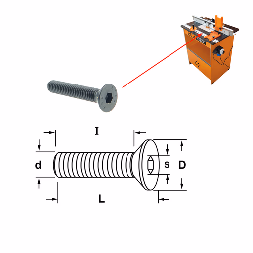 Conische D=11,6mm S=4mm L=35mm I=31mm