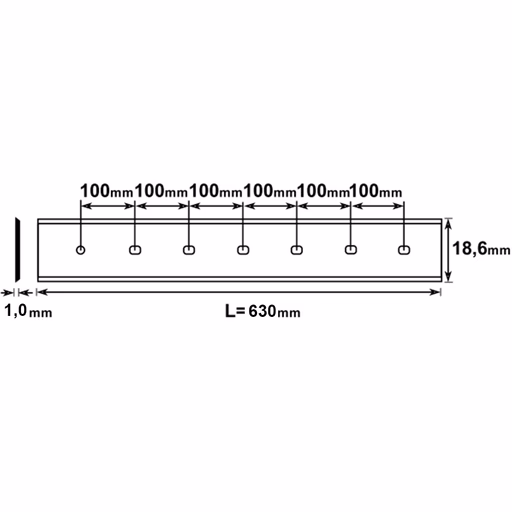 Brück schaafmes HPS 630x18,6x1,0